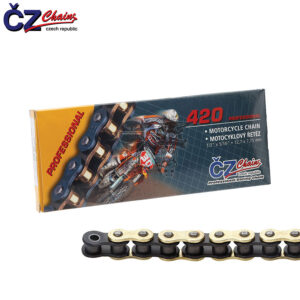 Cadena CZ CHAING 420RH2x136p  Reforzada Oro