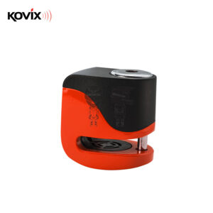 Candado de disco KOVIX Alarma 120db Naranja