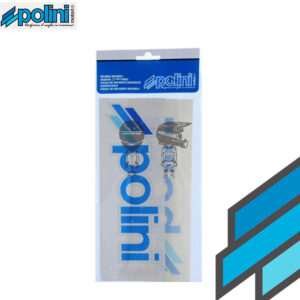 Pegatinas  2 POLINI 23X8 Blancas