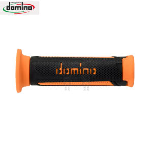 Puños DOMINO Turismo Antracita/Naranja 120mm