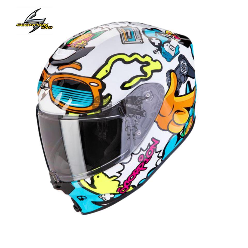 Casco-SCORPION-EXO-Junior-Air-FUN-BlancoAzul.jpg Casco SCORPION EXO-Junior Air FUN Blanco/Azul