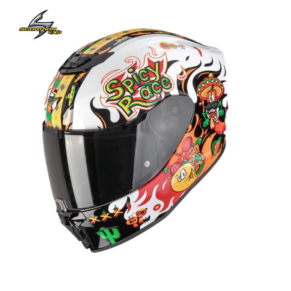 Casco-SCORPION-EXO-Junior-Air-YUCATAN-Blanco-Naran-1.jpg Casco SCORPION EXO-Junior Air YUCATAN Blanco-Naran