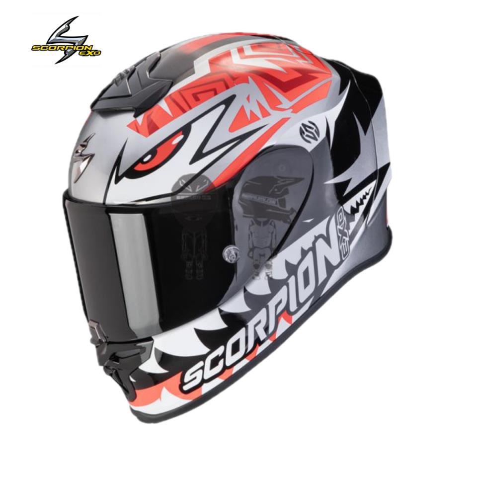 Casco-SCORPION-EXO-R1-Evo-Air-Zaccone-Plata-Negro.jpg Casco SCORPION EXO-R1 Evo Air Zaccone Plata Negro