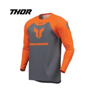Camiseta THOR Youth Ridemode Menace Naranja/Gris