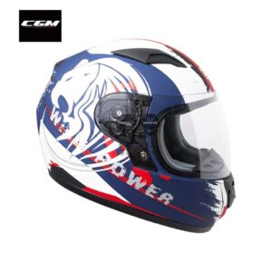 Casco CGM 215G Wild Blanco/Azul Mate