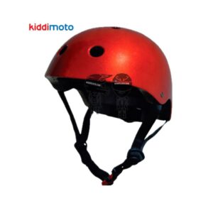 Casco Ciclismo KIDDI Rojo Metalico