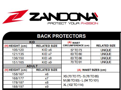 espaldera niños zandona netcube back pro kid l2 Espaldera Niños ZANDONA Netcube Back Pro Kid L2
