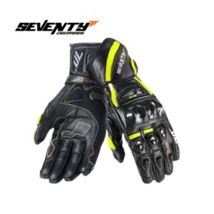 Guantes SEVENTY70 SD-R20 Racing Mujer Neg/Am Flúor