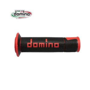 Puños DOMINO On Road RACING Negro/Rojo 120mm