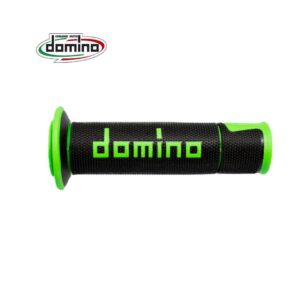 Puños DOMINO On Road RACING Negro/Verde 120mm