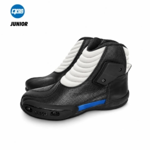 Botas QNA Junior Minimoto Negro/Azul/Blanco